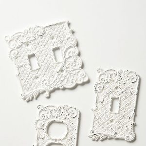 Anthropologie Tin Roof Light Switch Covers (6)